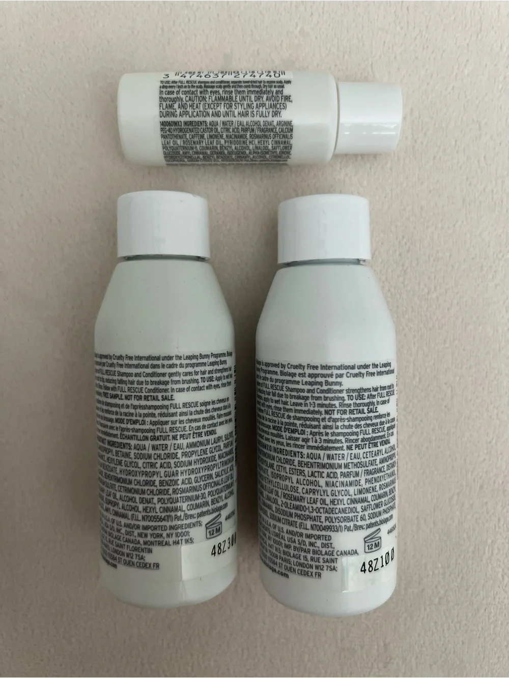 6 Piece Biolage Travel Haircare Set - Shampoo, Conditioner, Serum
